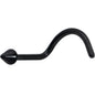 20G 1/4 Black ASTM F-136 Implant Grade Titanium Cone End Left Side Nose Screw