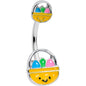 Celebration Easter Basket Double Mount Belly Ring