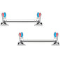 14G 9/16 Easter Bunny Blue Red Ears Barbell Nipple Ring Set
