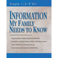 Information My Family Needs to Know (Folder - Simple 1-2-3 Kit) - Paperback