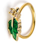 20G 5/16 Clear Gem Gold Tone Natures Glamour Nose Hoop
