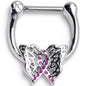 16G 5/16 Purplish Beauty in Flight Butterfly Cartilage Clicker