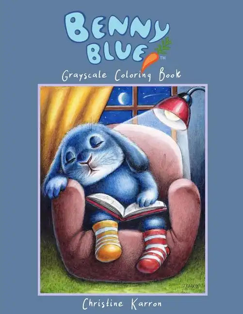 Benny Blue Grayscale Coloring Book - Paperback