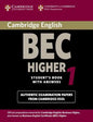 Cambridge Bec Higher 1: Practice Tests from the University of Cambridge Local Examinations Syndicate - Paperback