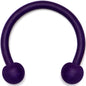 16G 3/8 Dark Purple Matte Horseshoe Circular Barbell