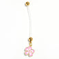 Flower Pink Blossom PTFE Pregnancy Belly Ring