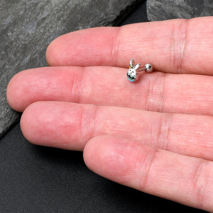 16G 1/4 Easter Egg Bunny Cartilage Tragus Earring