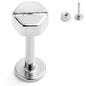 16G 5/16 Optical Illusion Screw Flat Head Labret Monroe Tragus