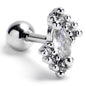 16G 1/4 Clear Gem Firey Drop Cartilage Tragus Earring