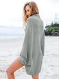Bat Ssleeve Plus Size Knitted Cardigan Sweater