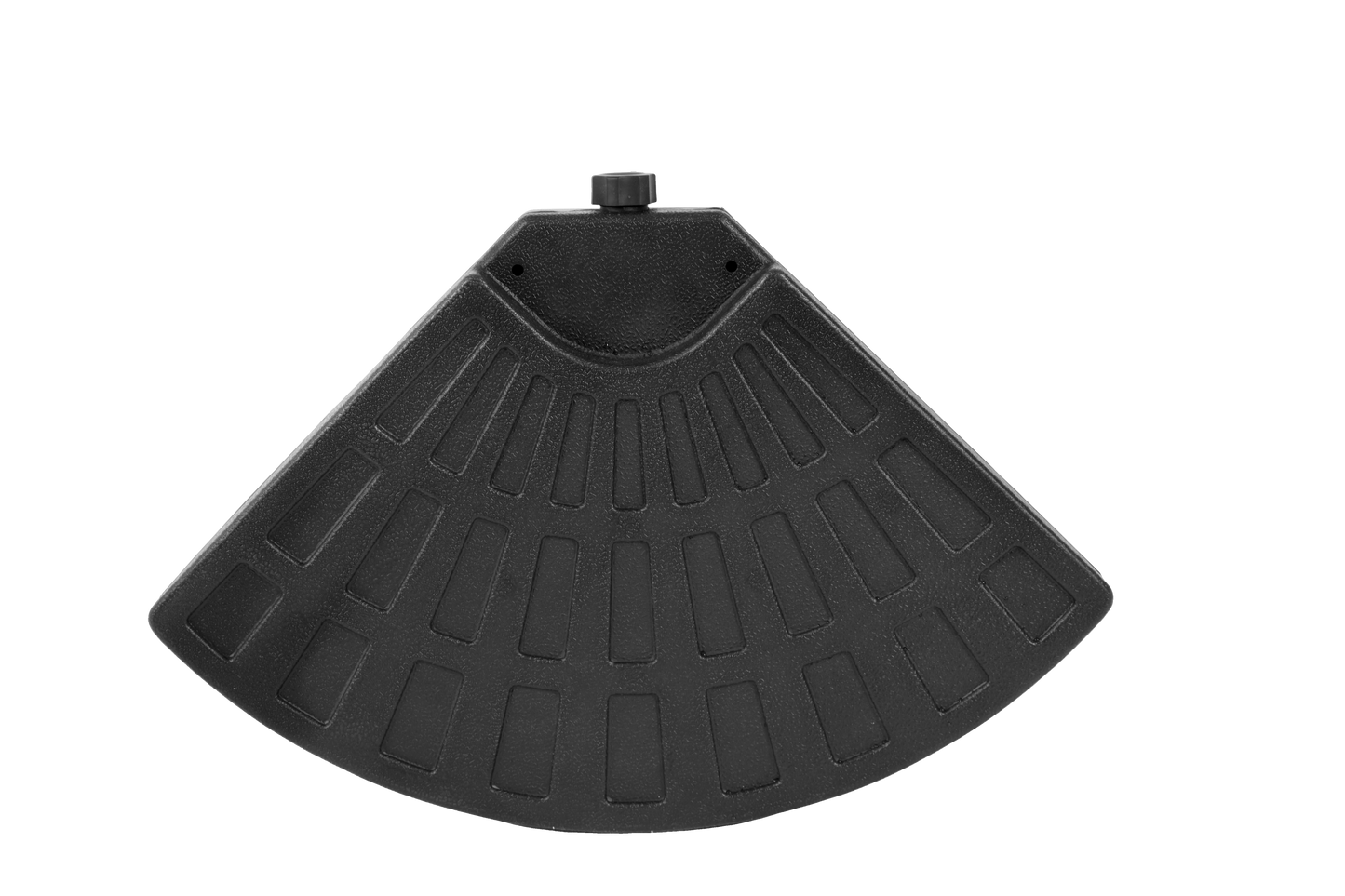 Patio Umbrella Base Fillable 4 Plate PE Black 42 LB Each Water Sand