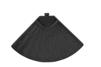 Patio Umbrella Base Fillable 4 Plate PE Black 42 LB Each Water Sand