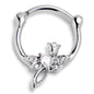 16G 3/8 Clear Gem Bold Dragonfly Cartilage Clicker
