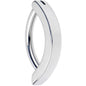 14G 3/8 316L Surgical Steel Smooth Style Hinged Hoop Belly Ring