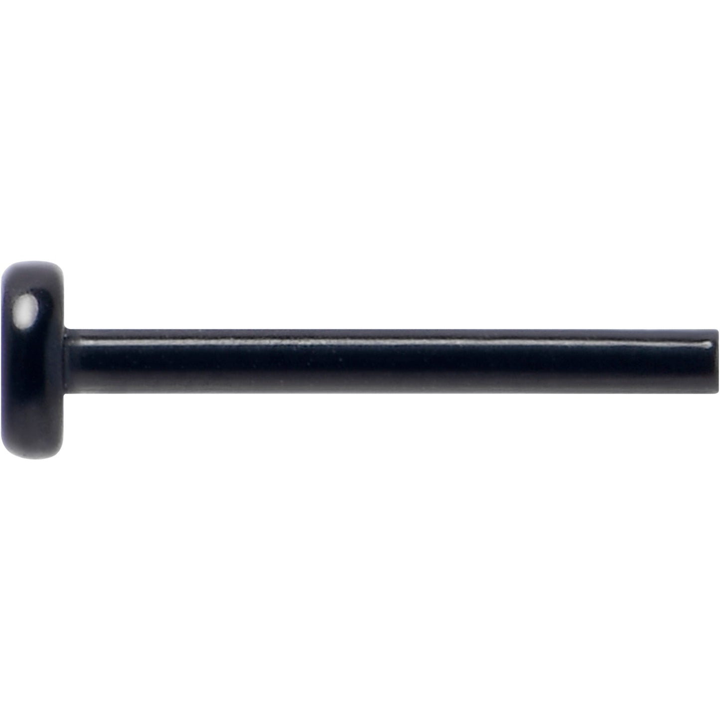 20G 5/16 Black ASTM F-136 Implant Grade Titanium Threadless Post Only Labret
