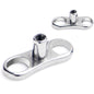 16G 2mm Rise Center Post Implant Grade Titanium Dermal Anchor Base