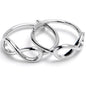 Midi Ring Double Stackable Infinity Symbol Toe Ring Set