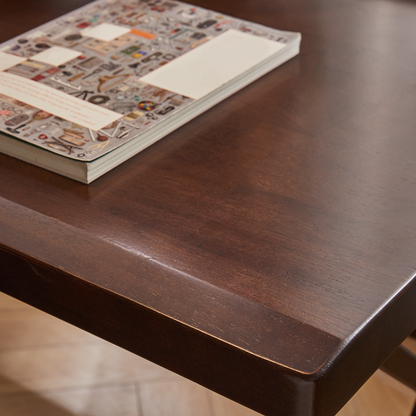 Solid Wood 63-Inch Extra Long Desk,Thickened Desk,Two Person Double Desk for ...