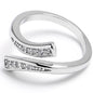 Midi Ring Clear Gem Arc Toe Ring