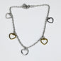 Open Heart Dangle Stainless Steel Ankle Bracelet