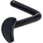 20G 1/4 Black ASTM F-136 Implant Grade Titanium Moon End L Shape Nose Ring