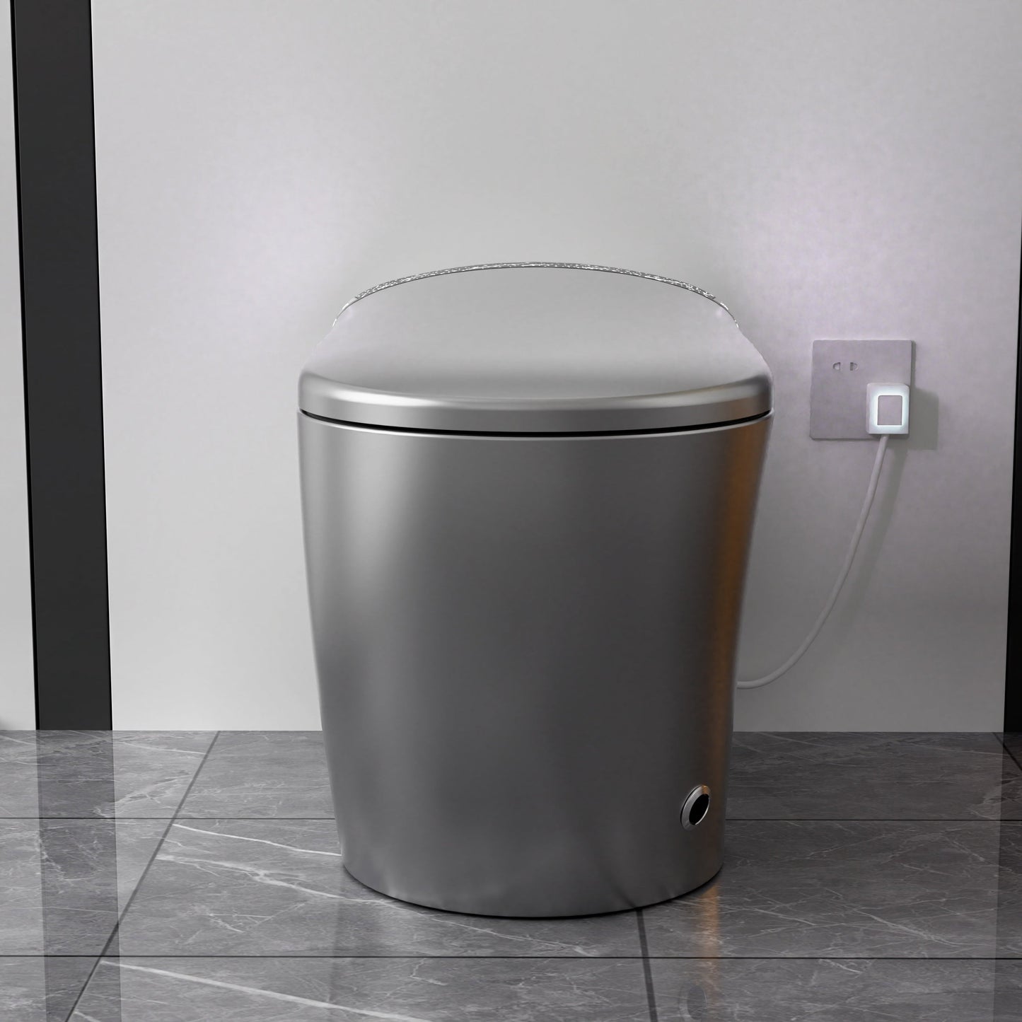 Starry Night Light Smart Toilet with Bidet Built In, Modern Design For  Bathr...