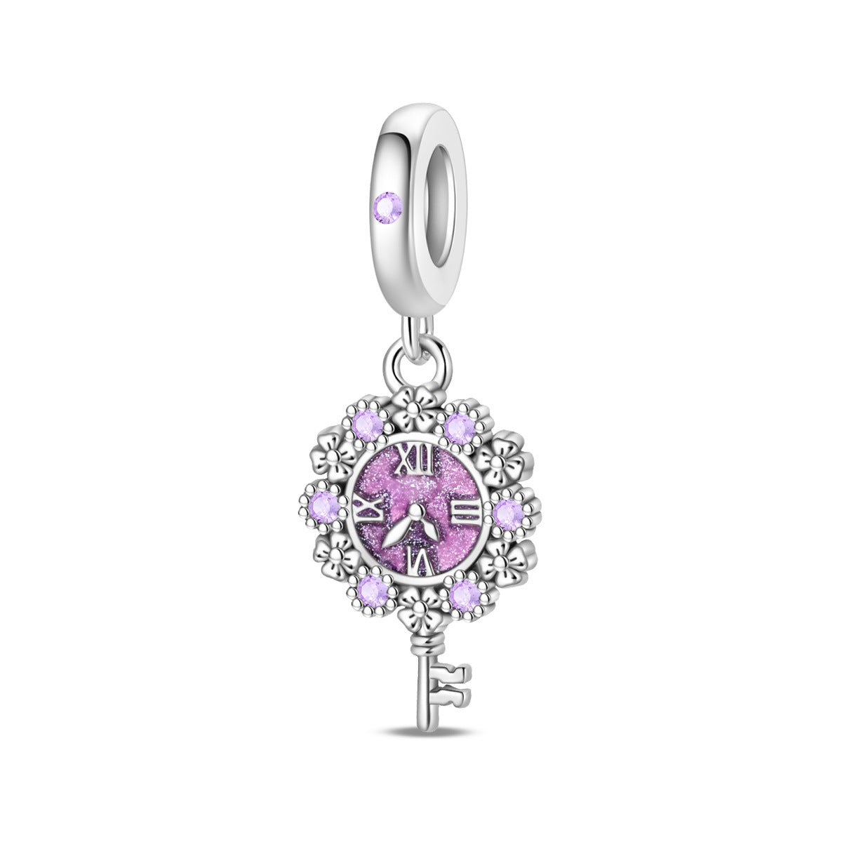 Retro Heart Lock Key Pendant Accessory