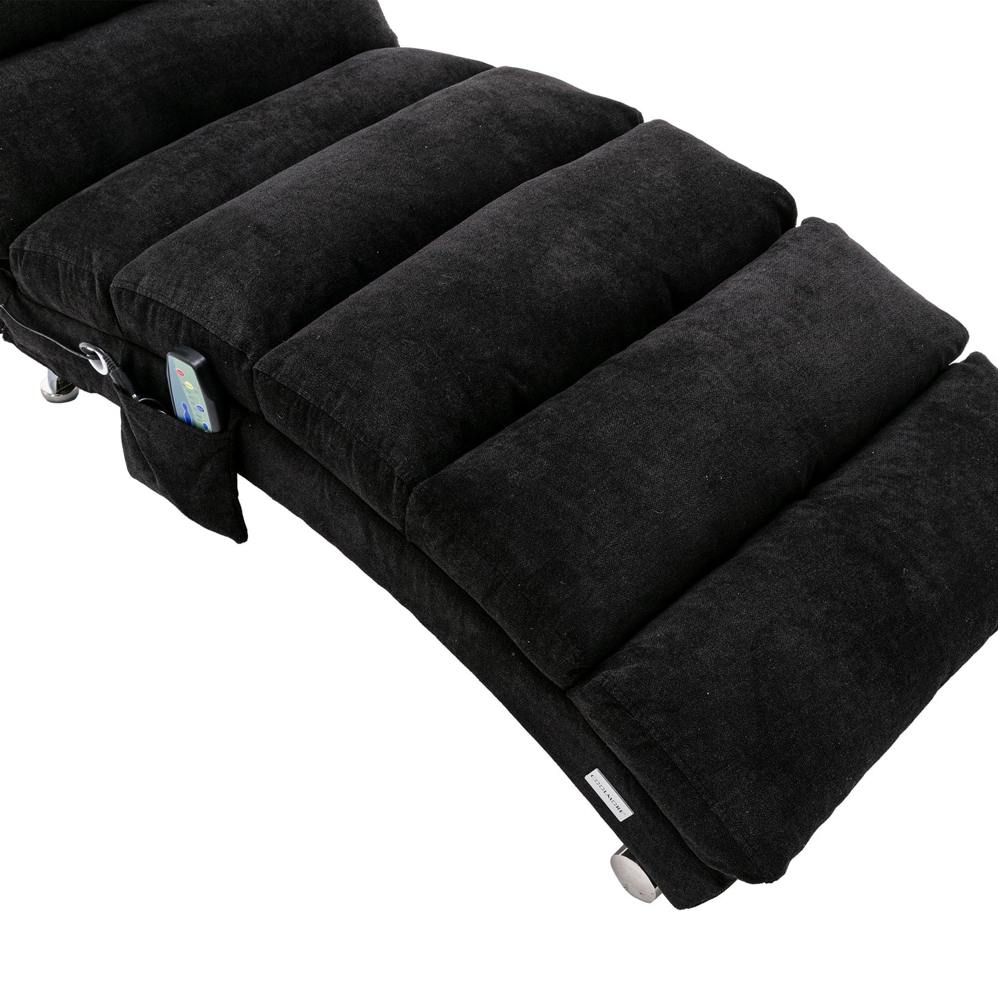 Luxury Upholstered Chaise Lounge, Vibration Relaxation, Fixed Back Recliner