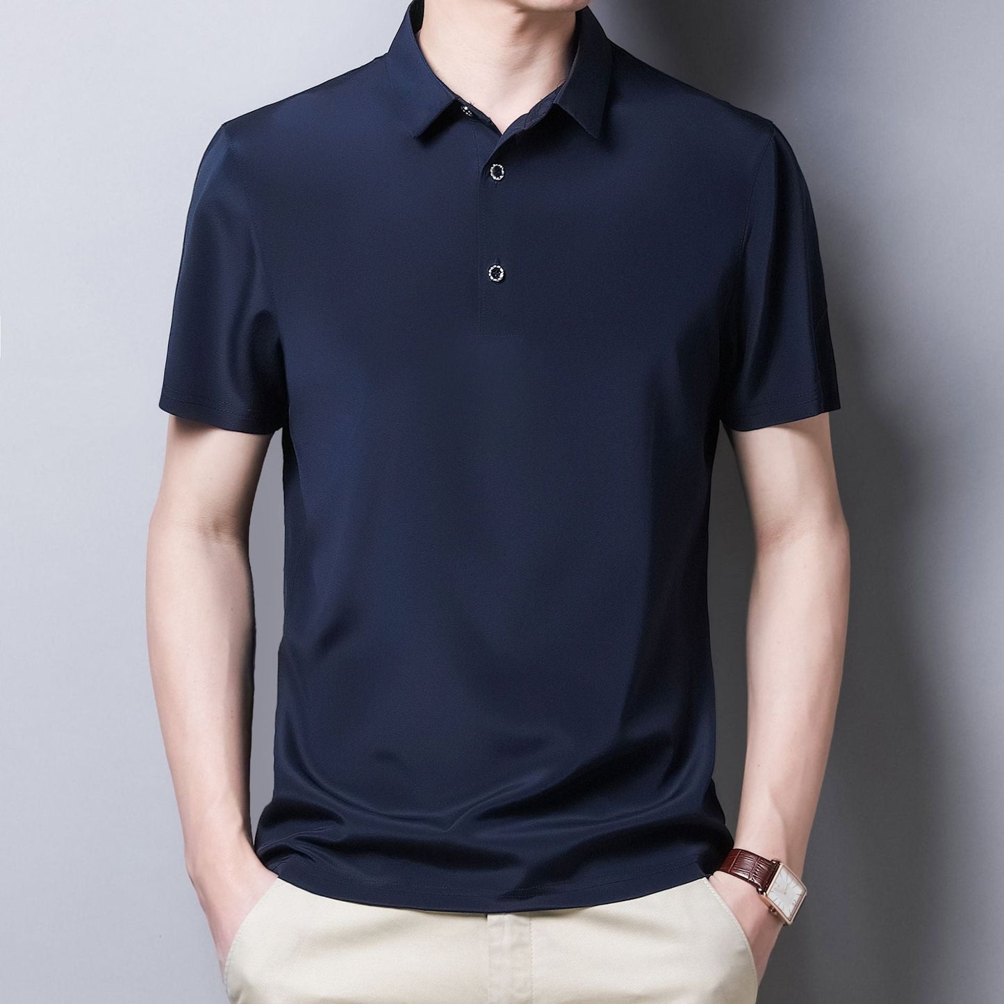 Mens Seamless Short-sleeve T-shirt For Summer