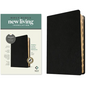 NLT Thinline Center-Column Reference Bible, Filament Enabled (Genuine Leather, Black, Indexed, Red Letter) - Leather