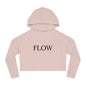 Cropped Hoodie Sweatshirt for Women with Cropped Design and Ribbed Cuffs