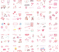 Gift box set sticker