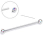 14G Aurora Gem Internally Threaded Industrial Barbell 38mm