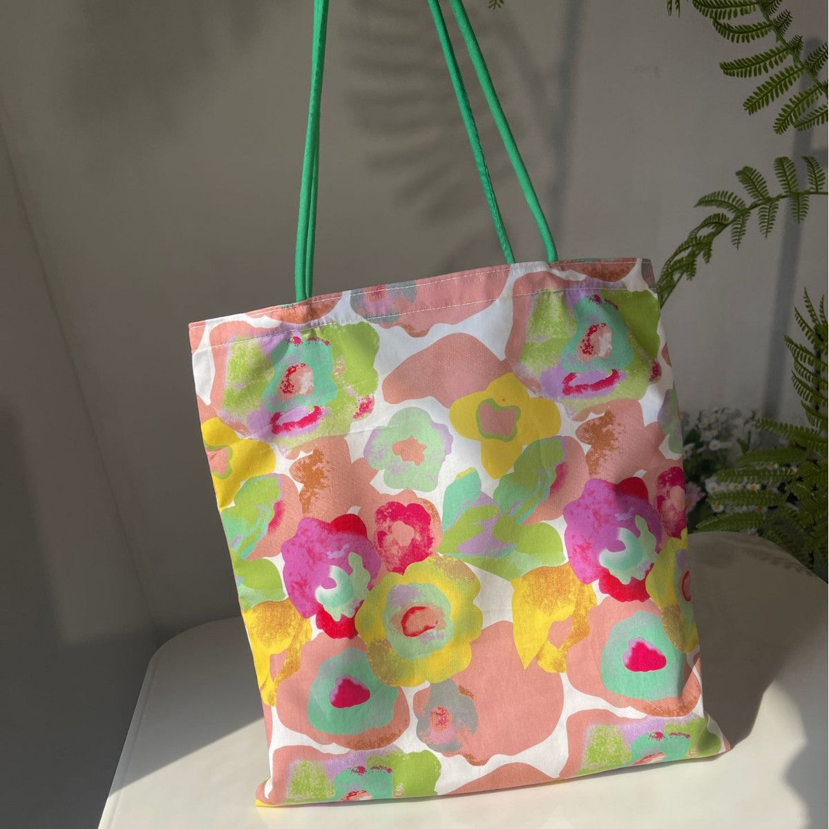 Floral-print Large-capacity Womens Shoulder Bag