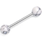 14G 5/8 Howlite Natural Stone Tongue Ring