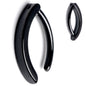14G 1/2 Black ASTM F-136 Implant Grade Titanium Hinged Hoop Belly Ring