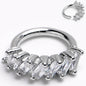 16G 5/16 Princess Cubic Zirconia Bendable Hoop