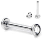 16G 5/16 Clear CZ Gem ASTM F-136 Implant Grade Titanium Internally Threaded Labret
