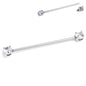 14G Clear Gem Internally Threaded Industrial Barbell 38mm