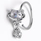 20G 5/16 Clear Heart Dangle Conch Hoop Septum Ring Cartilage Helix Hoop Earring
