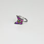 20G 5/16 Green Yellow Gem Exotic Butterfly Nose Hoop