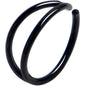20G 5/16 Black Double Nose Hoop