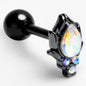 16G 1/4 Aurora Gem Black Dream Drop Cartilage Tragus Earring