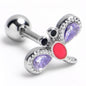 16G 1/4 Embellished Dragonfly Cartilage Tragus Earring