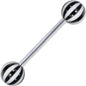 Midnight BEACH BALL Barbell Tongue Ring