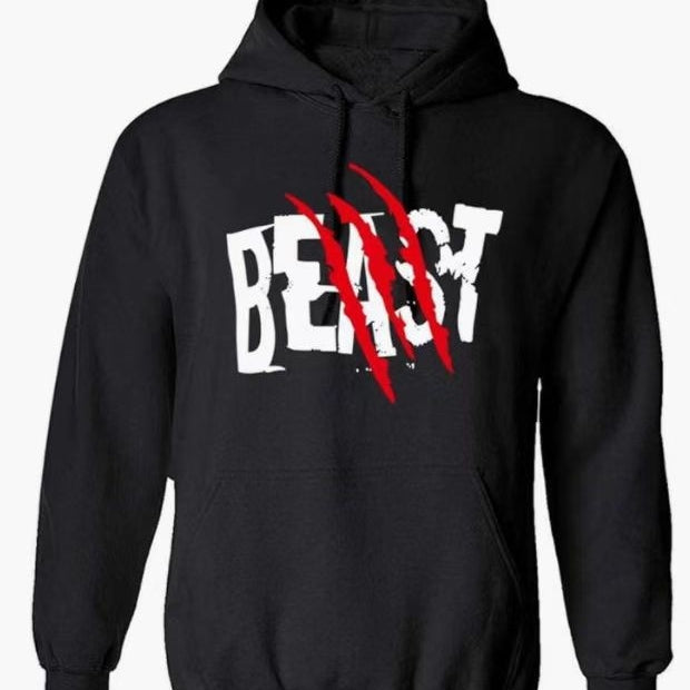 New Printed Casual Hooded Sweatshirt For Couples