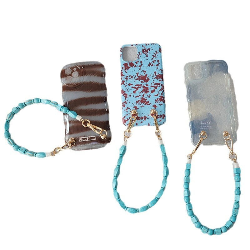 Vintage Turquoise Bag Chain Resin Chain