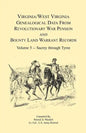 Virginia and West Virginia Genealogical Data from Revolutionary War Pension and Bounty Land Warrant Records, Volume 5 Sacrey-Tyree - Paperback