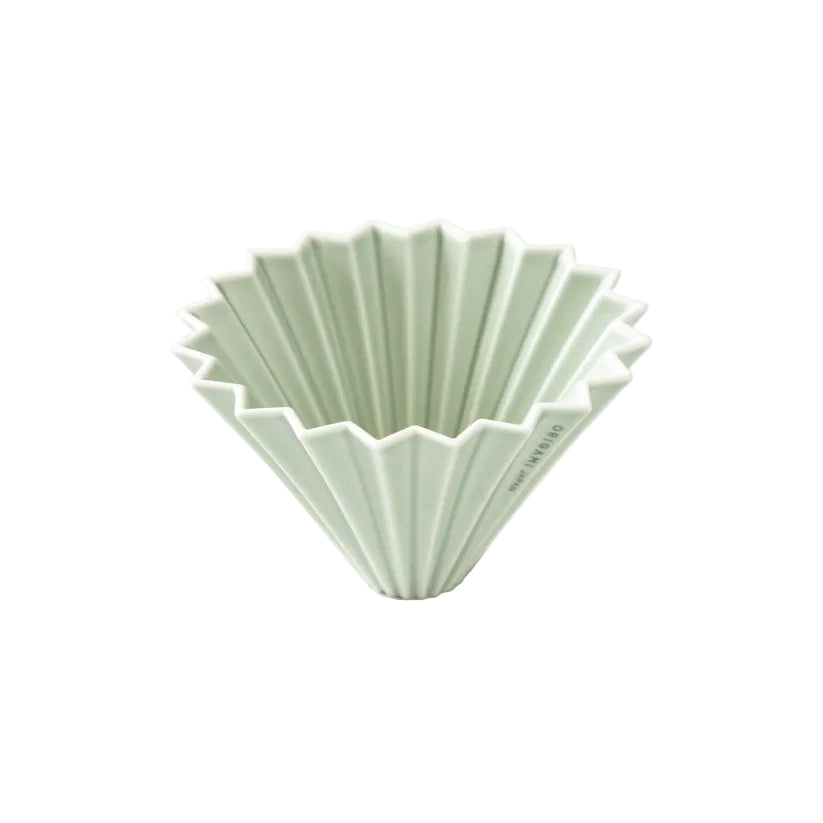 Origami - Pour Over Coffee Dripper - Porcelain - Matte Green