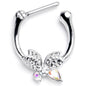 16G 5/16 Aurora Gem Ultra Drama Butterfly Cartilage Clicker